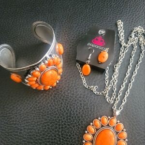 Orange Jewelry Set